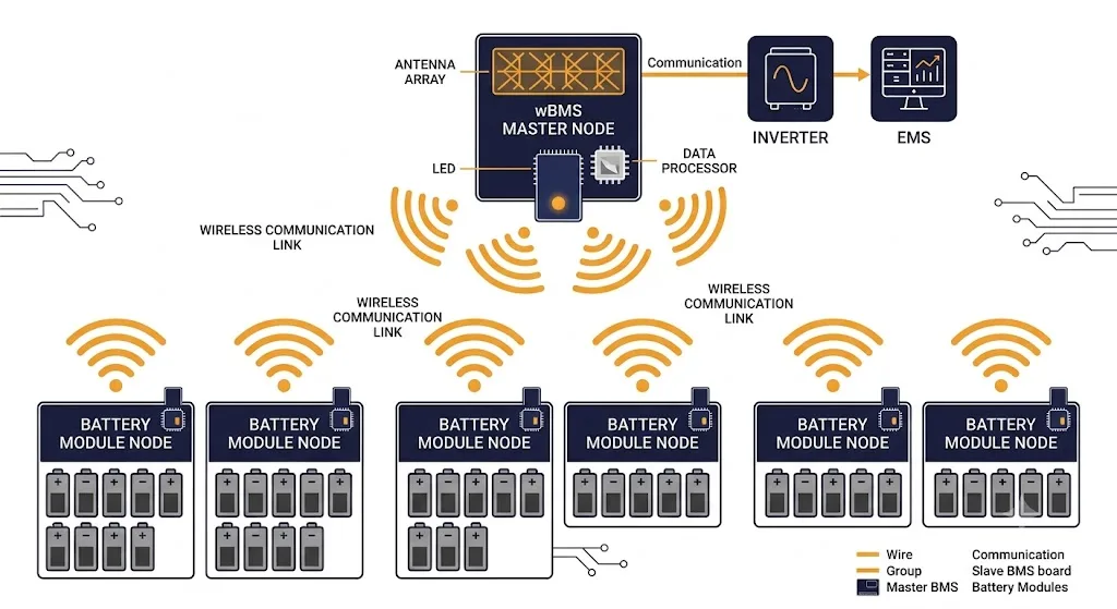 Wireless BMS Concept diagram