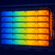 SunLith Energy Temperature gradient heat map across a BESS battery rack