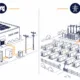 C&I vs Utility-Scale BESS Comparison Diagram - SunLith Energy SunLith Energy Diagram comparing C&I vs utility-scale BESS by size, voltage, and ownership