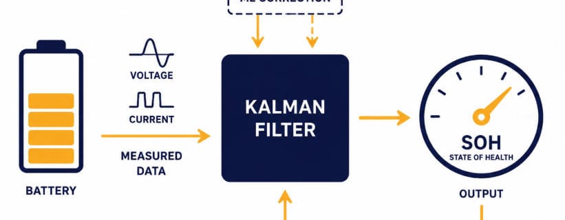 SunLith Energy Advanced SOH estimation BESS Kalman filter and machine learning correction loop