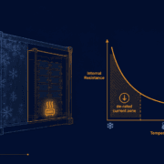 Cold-Climate BESS Design: Discharge-Side DCIR and Premature Cutoffs - SunLith Energy SunLith Energy Cold-climate BESS design — LFP pack in an insulated enclosure showing internal resistance rising as temperature drops