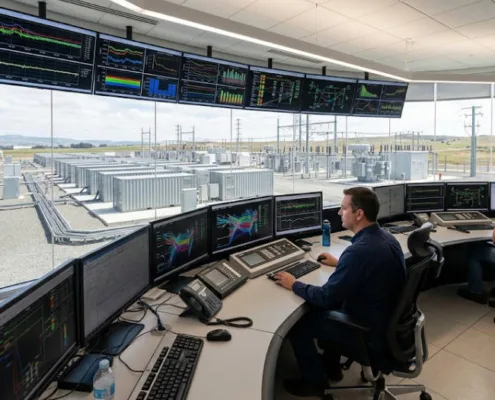Frequency Restoration Reserve (FRR): aFRR and mFRR Explained - SunLith Energy SunLith Energy Frequency restoration reserve grid balancing with battery energy storage