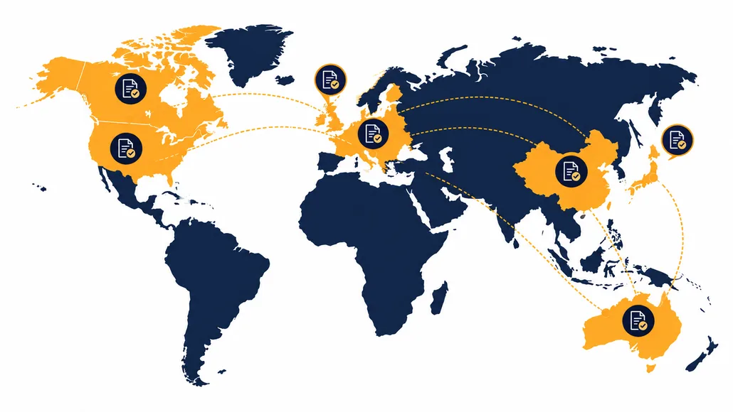 Global BESS Installation Code Regions - SunLith Energy SunLith Energy World map showing regions with different BESS installation codes