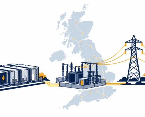 SunLith Energy UK BESS grid connection map showing NESO, DNO and transmission network layers