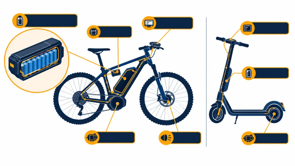 UL 2271 vs UL 2849 vs UL 2272 for E-Bike Safety - SunLith Energy SunLith Energy UL 2271, UL 2849, and UL 2272 scope compared to reduce e-bike battery fires